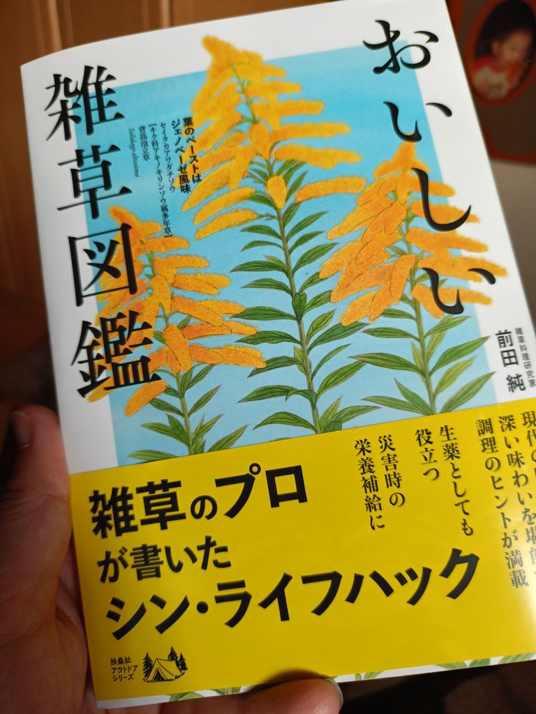 前田純さん著「おいしい野草図鑑」の本